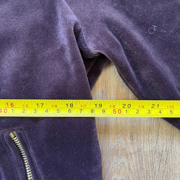 NIKE Purple & Gold Velour Velvet Full Zip Sweatshirt   Women’s Size Small - Picture 7 of 8